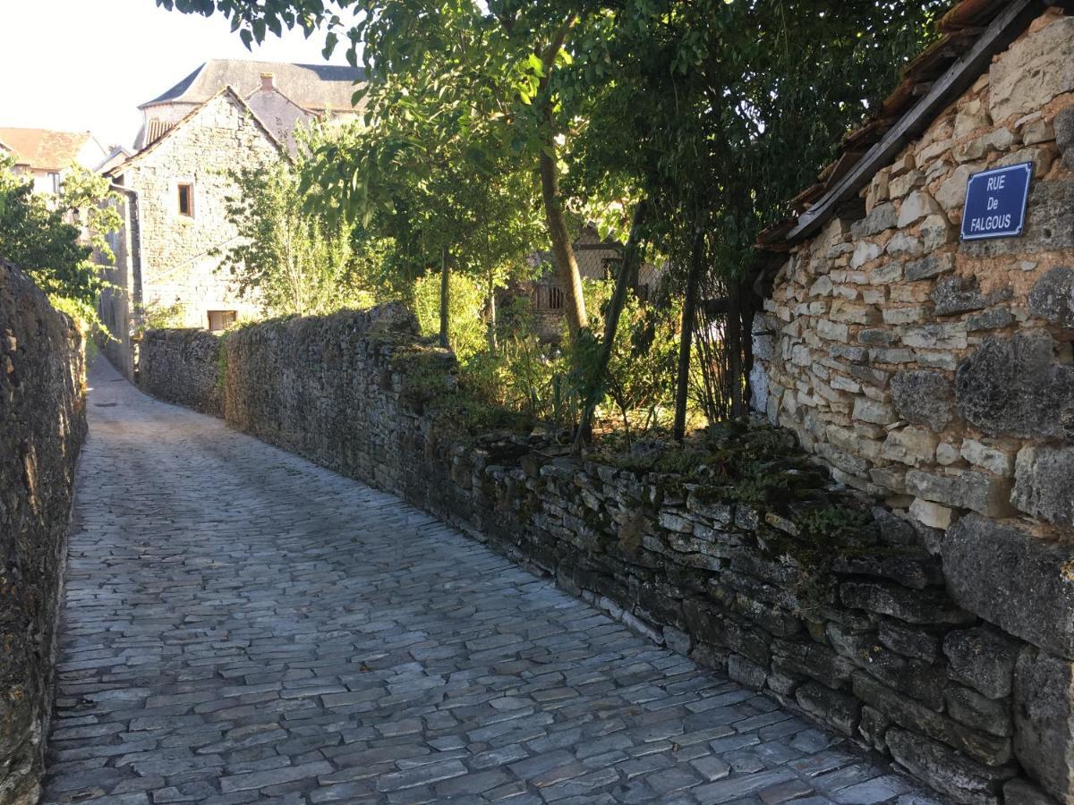 Maison En Pierres Au Coeur Du Village Medieval De Villeneuve Eksteriør billede